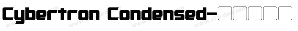 Cybertron Condensed字体转换